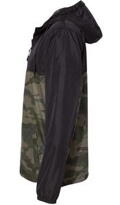 <b>Men's</b> Lightweight <b>Camo</b> Blocked Hooded Windbreaker Jacket Water-Resistant Full-Zip Outdoor Casual Activewear Outerwear <b>Coat</b> - Product Image 5