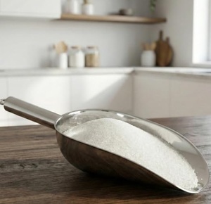 Fourchette de service de luxe en acier inoxydable écologique, polie à la main, plaquée argent avec manche pour usage en cuisine - Product Image 1
