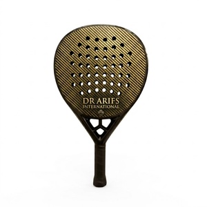 Raquette de padel en fibre de carbone DR ARIFS INTERNATIONAL, forme goutte d'eau, section de 23 mm, poignée en caoutchouc antidérapante - Product Image 3
