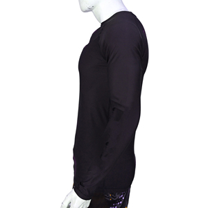 Haut de compression personnalisé pour homme à manches longues, sublimé, pour BJJ MMA, séchage rapide, respirant, pour la gym et le fitness - Product Image 2