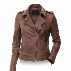 Chaqueta de cuero para mujer de alta calidad, atuendo de moda urbana audaz diseñado para personalidades seguras de sí mismas y chaquetas modernas y a la moda. - Product Image 1
