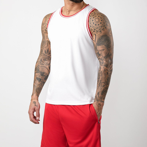 Débardeurs de sport pour hommes en coton avec logo personnalisé, respirants, imprimés, pour l'été, débardeurs côtelés pour hommes - Product Image 1