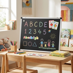 Pizarra Magnética Infantil con Marco de Aluminio para Aprender, Dibujar y Educar - Product Image 1