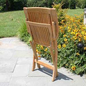 Silla de Comedor Plegable Moderna de Madera de Teca Sólida, Ecológica, para Exteriores, para Apartamentos, Villas y Proyectos Hoteleros - Product Image 6