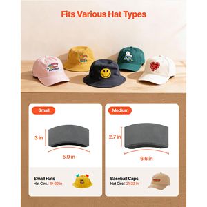 Pressa Termica per Cappelli con Controllo Preciso di Temperatura e Tempo, 2 Piastre Intercambiabili, Stiratore per Cappelli, Stampante per Cappelli - Product Image 3