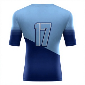 Camiseta Deportiva Unisex Azul de Manga Larga con Protección UV, Estampado Digital, Ecológica, Antibacteriana, Transpirable y de Secado Rápido, Fabricada en Poliéster - Product Image 2