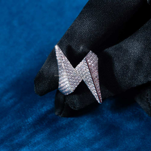 แหวนทอง14K สำหรับผู้ชาย925หรูหราออกแบบได้ตามต้องการด้วยเพชรโมอิสสำหรับเป็นของขวัญแต่งงาน - Product Image 3