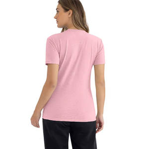 T-shirt CVC 6210 coloré, léger, basique, col rond, de luxe, rose clair, en jersey de coton, coupe classique, pour femme - Product Image 2