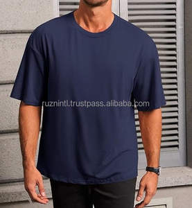 Camiseta de Verano para Hombre, Talla Grande, 100% Algodón, Personalizada, Lisa, con Estampado, Corte Regular, Estilo Urbano, Cuello Redondo - Product Image 3