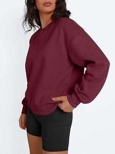 Sudadera de Cuello Alto para Mujer, de Felpa, Suave y Cómoda, de Manga Larga, con Logotipo Personalizable en la Parte Delantera, para Otoño e Invierno - Product Image 6