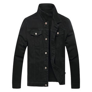 Chaqueta de invierno para hombre, chaqueta vaquera de diseño liso, chaqueta vaquera ajustada informal para hombre, chaqueta vaquera para hombre - Product Image 1