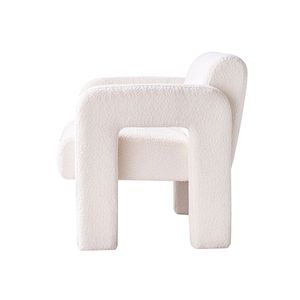 Poltrona imbottita in tessuto bouclé da 31,10 pollici per soggiorno - Product Image 4