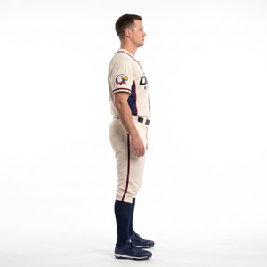 Uniforme de Béisbol Personalizado, 100% Poliéster, Doble Tejido, Pantalones de Jersey Cosidos con Botones, Conjunto para Hombre Adulto, Fabricante OEM para Deportes de Equipo - Product Image 3