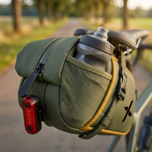 Bolsa de sillín de bicicleta impermeable con cierre de cremallera, gran capacidad, bolsa de asiento para ciclismo, bolsa de cuña para bicicleta de exterior, bolsa trasera universal - Product Image 5