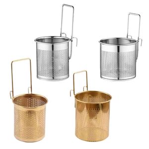 Professional Stainless Steel Noodle <b>Strainer</b> With Long Handle For Hot Oil Frying And Fast Water Draining - Product Image 1