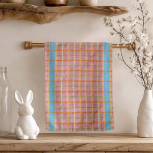 Serviettes de cuisine en coton les plus vendues au prix le plus bas pour la vente chaude, serviettes de cuisine à motif à carreaux teintes en fil provenant d'Inde - Product Image 2