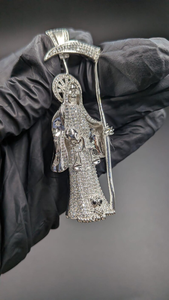 Pendentif Croix de Jésus Iced Out en Argent Sterling 925 avec Moissanite Diamant Rond Taillé VVS, Luxe Hip Hop Religieux - Product Image 3