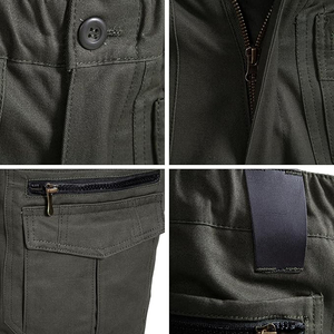 New Style Custom Made Men Customization Cargo Shorts Solid Color 100% Cotton Fleece Men Cargo Shorts Made In Pakistan - Product Image 4