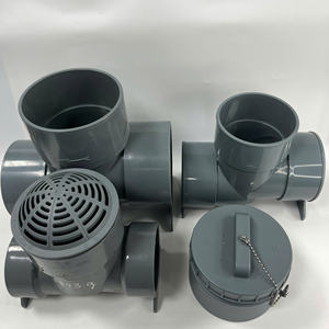 Connecteur en T de tuyau en PVC de haute qualité avec capuchon d'extrémité et couvercle de crépine pour système de drainage OEM/ODM usine en gros Vietnam - Product Image 3