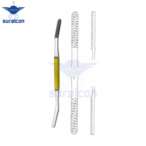 Râpes nasales Fomon 20,5 cm / 8 pouces, angulaires avec inserts en carbure de tungstène TC 40 x 7 mm Fig. 1/2 pour une mise en forme précise des os nasaux - Product Image 3