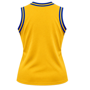 Maillots de basket-ball pour femmes en gros, uniformes d'équipe personnalisés, sans manches, respirants, à séchage rapide, pour l'entraînement - Product Image 2