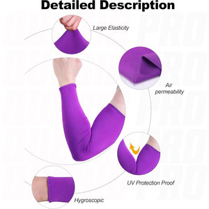 Manches de protection UV unisexes, longues, rafraîchissantes, respirantes, élastiques et compressives pour la protection solaire - Product Image 4