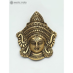 Petite Tenture Murale Durga Face de Déesse de 3 Pouces - Product Image 2