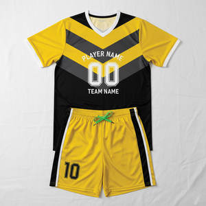 ชุดฟุตบอลคุณภาพสูง 100% โพลีเอสเตอร์ สำหรับทุกเพศ พร้อมปักชื่อทีมได้ แห้งเร็ว ระบายอากาศดี มีตัวเลือกปรับแต่งได้สำหรับผู้ใหญ่ - Product Image 6