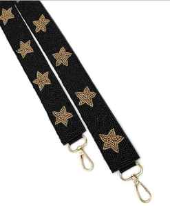 Correa de bolso retro con bordado de estrellas y cuentas para clutch, bolso tote, bolso bandolera, correa elegante, cinturón de bolso desmontable, accesorio moderno para bolso - Product Image 4