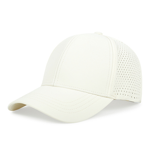 Casquette de baseball personnalisable respirante à 6 panneaux 100 % coton, ajustable, pour adulte, sportive, séchage rapide, protection solaire avec votre logo - Product Image 2
