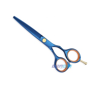 Tijeras de peluquería con revestimiento de titanio azul, instrumentos de belleza - Product Image 1