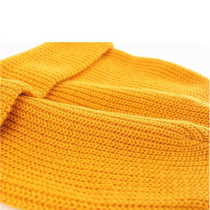 White Knit Beanie Hat Ribbed <b>Winter</b> <b>Cap</b> Unisex Soft Warm Stretch Plain Skull <b>Cap</b> Custom OEM Wholesale Hat - Product Image 3