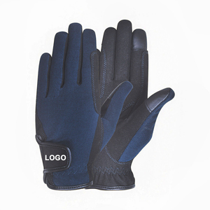 Sporty Blue Pu <b>Gloves</b> Wrist Length <b>Touchscreen</b> For Sports Use - Product Image 3