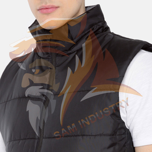 เสื้อแจ็คเก็ตพัฟเฟอร์แบบไม่มีแขนสำหรับผู้ชาย ดีไซน์ใหม่ แฟชั่นฤดูหนาว รับทำโลโก้ตามสั่ง  ขนาดตามสั่ง - Product Image 5