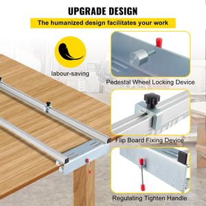 Carrello per Fresatrice da 60 Pollici (152,4 cm) per Lavorazione del Legno con Mandrini ATC e Funzione di Bloccaggio, Portatile e Facile da Regolare - Product Image 5