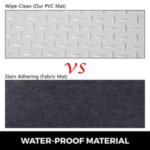Tappetino per Garage in PVC Spesso 8mm, 770 x 1100 mm, Antiscivolo con Texture a Diamante, Copre 8,4 m² - Product Image 2