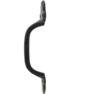 Poignée de porte en métal noir Royal Look avec design torsadé, style rustique robuste pour porte, fenêtre, portail - Product Image 6