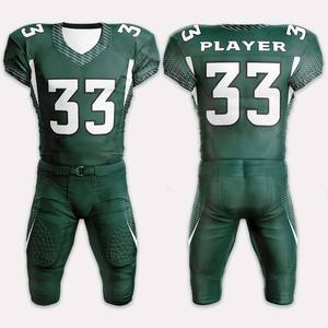 Custom Sublimated American Football Uniform Lightweight Breathable Jersey Pants Set for Men Youth Teams Wholesale Football Sets - Product Image 4