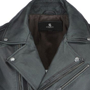 Premium Genuine Leather <b>Jacket</b> Men <b>Vintage</b> <b>Biker</b> Motorcycle <b>Jacket</b> Classic Winter Casual Streetwear Outerwear - Product Image 5