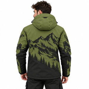 Veste de ski pour homme, veste d'extérieur, veste de randonnée, veste de neige, chaude, fonctionnelle, protectrice, imperméable et chauffante de qualité - Product Image 3