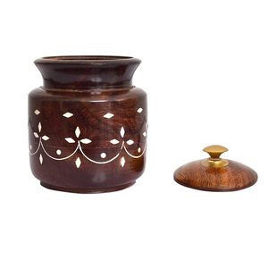 Natural Wooden <b>Container</b> Low Price Stylish Storage Box for Sugar Tea Coffee and Kitchen Organization - Product Image 6
