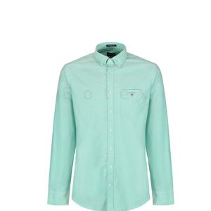 Camisas de Vestir Formales Personalizadas para Hombre, Tejidas, 100% Poliéster, Casuales, Cuello en V, Manga Larga, Antiarrugas, Transpirables y Ecológicas - Product Image 1