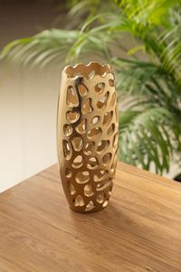 Modern Brass / Aluminum Tabletop <b>Vase</b> 30cm Height Handmade Decorative Flower <b>Vase</b> for Home Interior Design - Product Image 4
