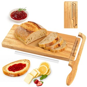 Tabla de pan rectangular de madera de pino Aqdus Saleem, estilo rústico, blanqueada, con asas de cuerda, 2.0 cm de grosor, ecológica, duradera, al por mayor - Product Image 2