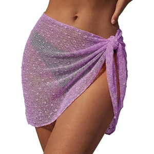 Jupes de plage courtes en crochet pour femmes, paréos de bain pour maillots de bain - Product Image 3
