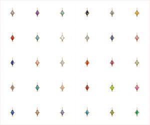 Colgantes de Amazonita con Bisel Marquise, Chapados en Oro, Amazonita Azul para Joyería, 10x5mm, Corte Rosa - Product Image 6