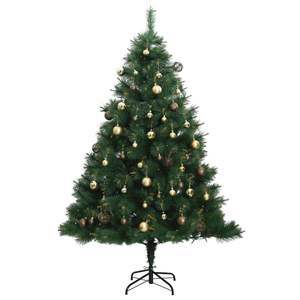 Sapin de Noël Artificiel Articulé avec 300 LED et Ensemble de Boules 180 cm pour une Décoration Festive - Product Image 4