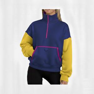 Sudadera con Cierre de Cremallera de Felpa Gruesa de Alta Calidad OEM Psi Sigma Phi, Ropa Urbana de Otoño Invierno para Mujer, Unisex, Cuello Alto Personalizado - Product Image 3