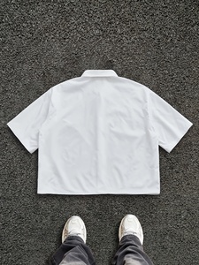 T-shirt unisexe vintage en coton épais délavé à l'acide, coupe oversize, avec logo personnalisé, vêtement streetwear - Product Image 2
