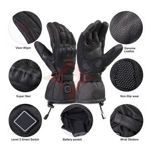 Guantes de Motocicleta con Calefacción por Batería Recargable para Hombre y Mujer, Guantes Eléctricos Impermeables y Resistentes al Viento para Esquí - Product Image 3